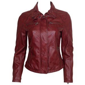 Women's Leather Biker Jacket
